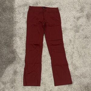 Prana Brick Red Halle Pants, size 8